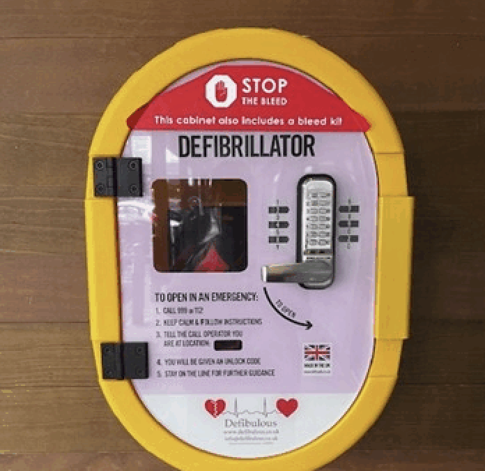 Wilmslow’s First 24/7 Defibrillator and Bleed Kit